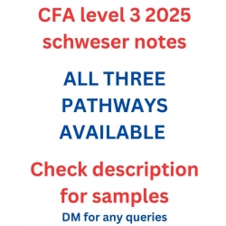 CFA level 3 2025 schweser notes (3 pathways)